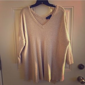 Very Like New Lane Bryant Double V-Neck Sweater